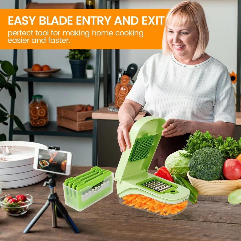 Wielofunkcyjny siekacz do warzyw Rękojeść Tarka do żywności Siekacz do żywności Krajalnica do warzyw Kostkarka Cięcie Przedmioty kuchenne