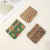 Fashion Cork Coin Purse Ethnic Style Double Layer Zipper Money Bag Luxury Retro Clutch Pocket Wallets