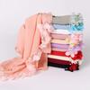 Fashion Bubble Pearl Chiffon Scarf Flower Beads Hijab Muslim Women Headscarf Turban Shawl Wrap Islam Veil Stoles Scarves Bufanda