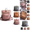 Stylish Women's Backpack In Soft Pu Leather For School And Travel With Adjustable Straps