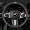 NTED3 Car Ultra-Thin Suede Steering Wheel Cover Anti Slip Sweat Proof Protective Cover For BMW E46 E90 E60 F30 F10 E39 I3 I4 X4 X2 X3