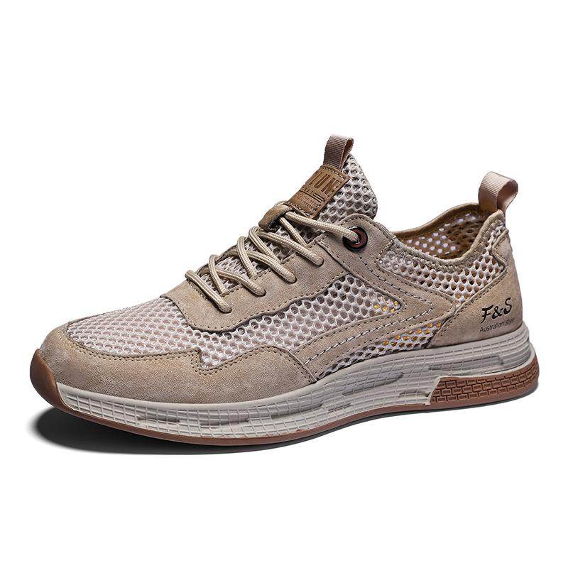 Men's Shoes New Summer Breathable Thin Mesh Sports Casual Running Climbing Hollow Mesh Soft Bottom Mesh Shoes