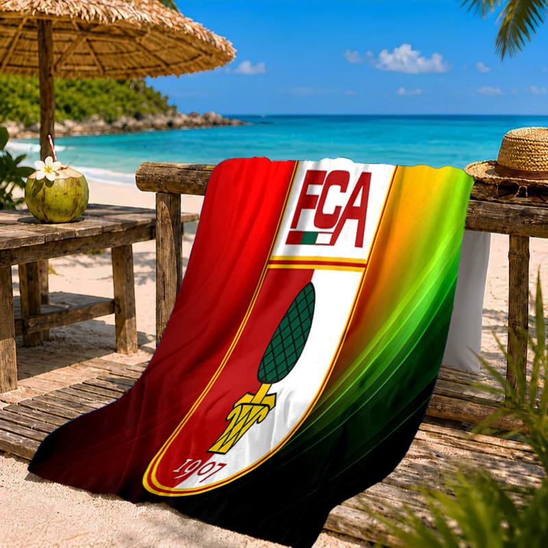 Augs-burg Fußballwappen Strandtuch Mikrofaser Strandtuch, Leicht und Schnelltrocknend, für Sommerreisen, Schwimmbad-Fan Geburtstagsgeschenk