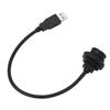 USB3.0 Panel Socket Waterproof Data Connector with Extension Cable Male Female Straight Head 0.3mete