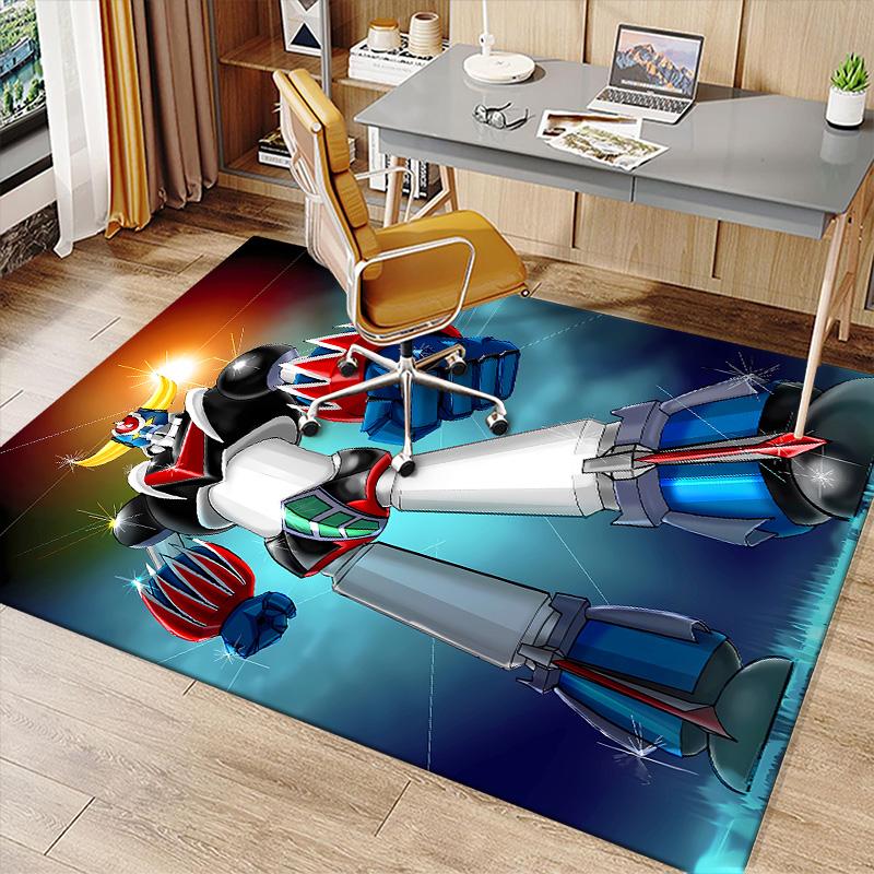 UFO Robo Grendizer2 Printed Absorbent Washable Carpet, Non-Slip Bathroom Mats, Kitchen Rugs, Yoga Mat,Living Room Entrance, Camping Picnic Rugs