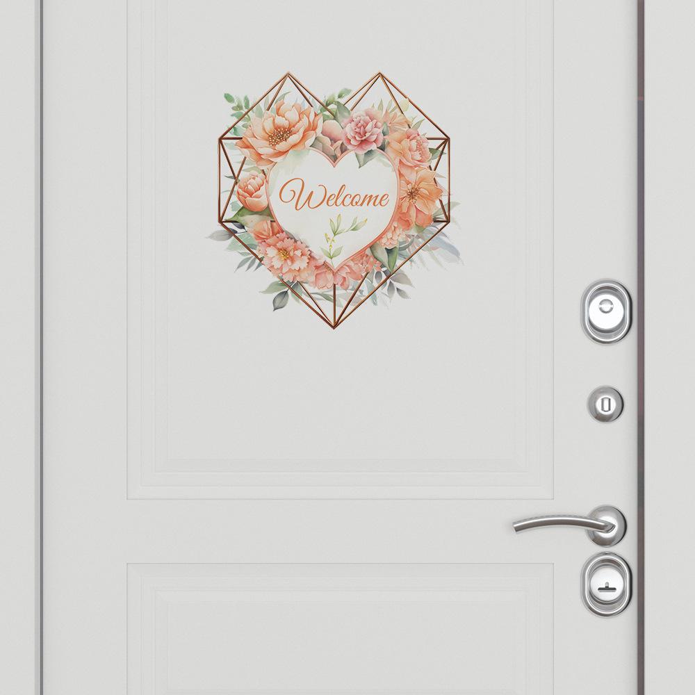 

Любовные венки ДОБРО ПОЖАЛОВАТЬ Украшения для дома Наклейки на стены на двери спальни 29*29CM/fun-f19