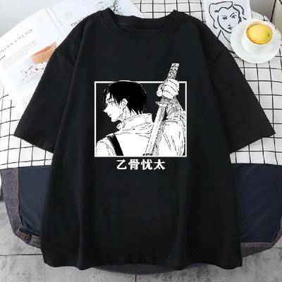 Camiseta Gráfica Anime Yuta Okkotsu Masculina Feminina Moda Camisetas Gola Redonda Casual Streetwear Harajuku Camiseta Legal