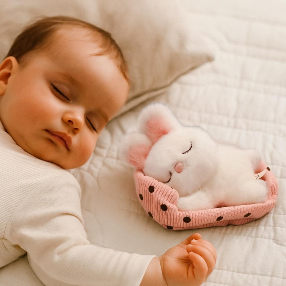 

PP Cotton Lie Prone Animal Toys Fluffy Cartoon Rabbit Bear Pig Doll Home Office Desk Style E