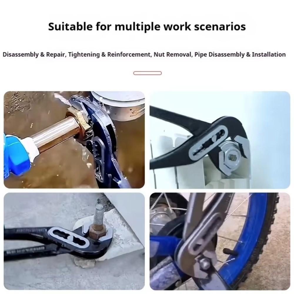 Multi Position Adjustable Pipe Pliers Serrated Jaws Groove Joint Pliers Home Repairs