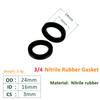 Nitrile Rubber Round O Ring Corrosion Oil Resistant Seal Washer PTFE Flat Gasket Ring Seals Joints Gaskets Spacers for Bolt