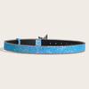 Women'S Star Buckle Belt Y2K Luxury Bling Sequin Punk Metal Buckle Waist Strap  Shiny Pu Leather Waistband Jeans Belt