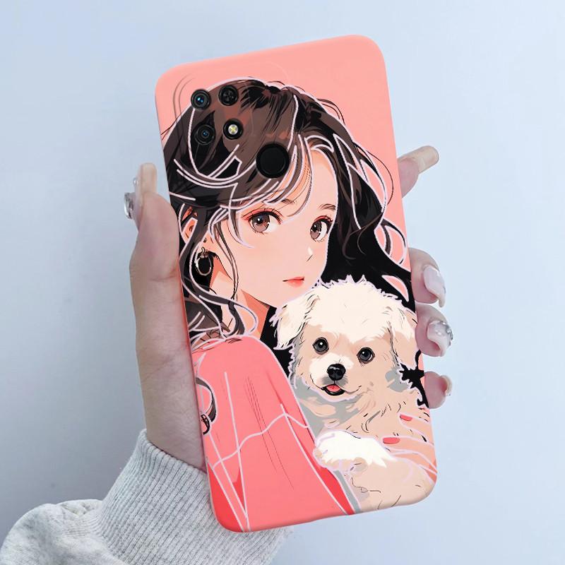 For Xiaomi Redmi 10C Phone Case Fashion Butterfly Flower Girls Design Soft Silicone TPU Back Housing for Redmi10C 10 C Covers