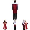 M-xl Elegant Anime Inspired Queen And King Costume For Unisex Role Play