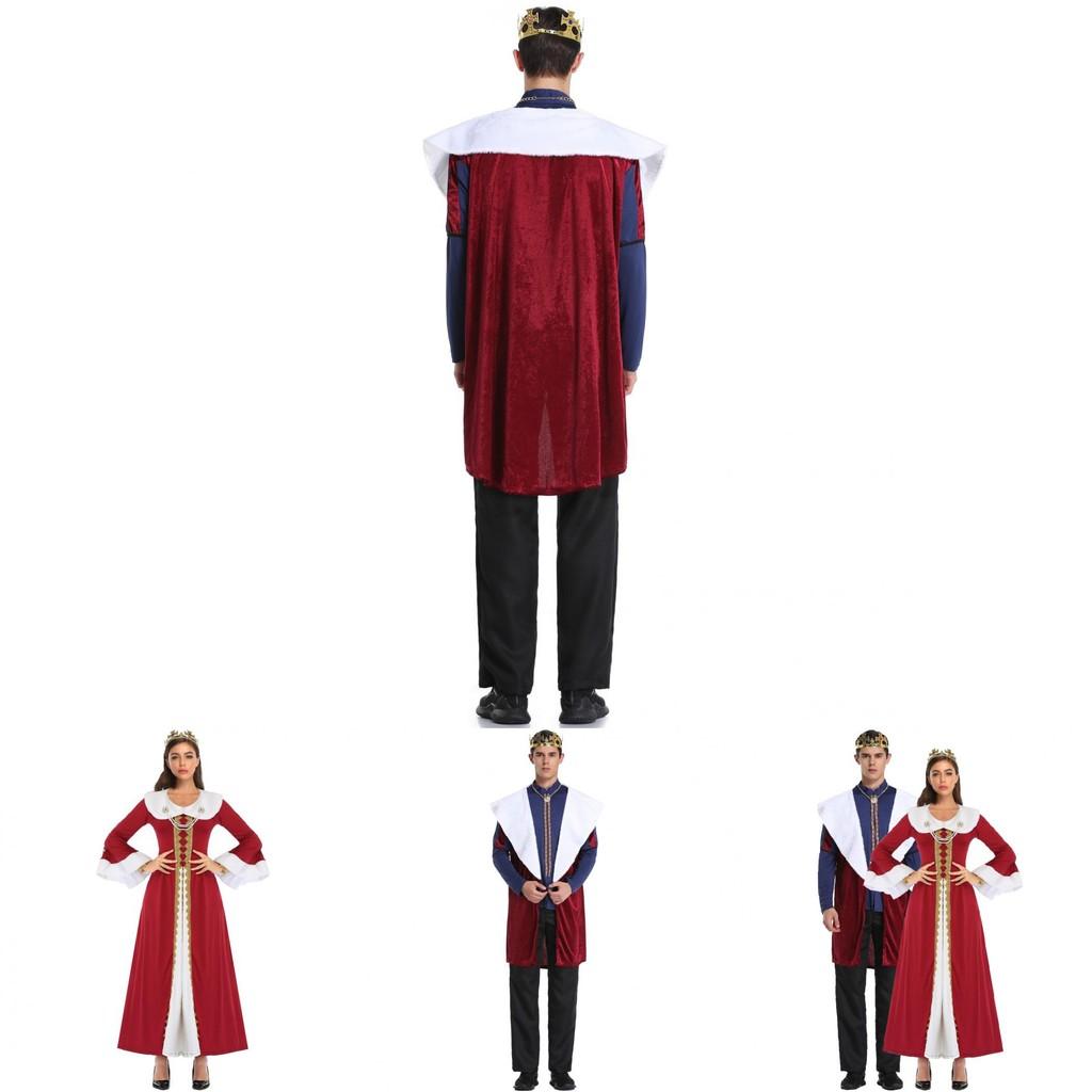 M-xl Elegant Anime Inspired Queen And King Costume For Unisex Role Play