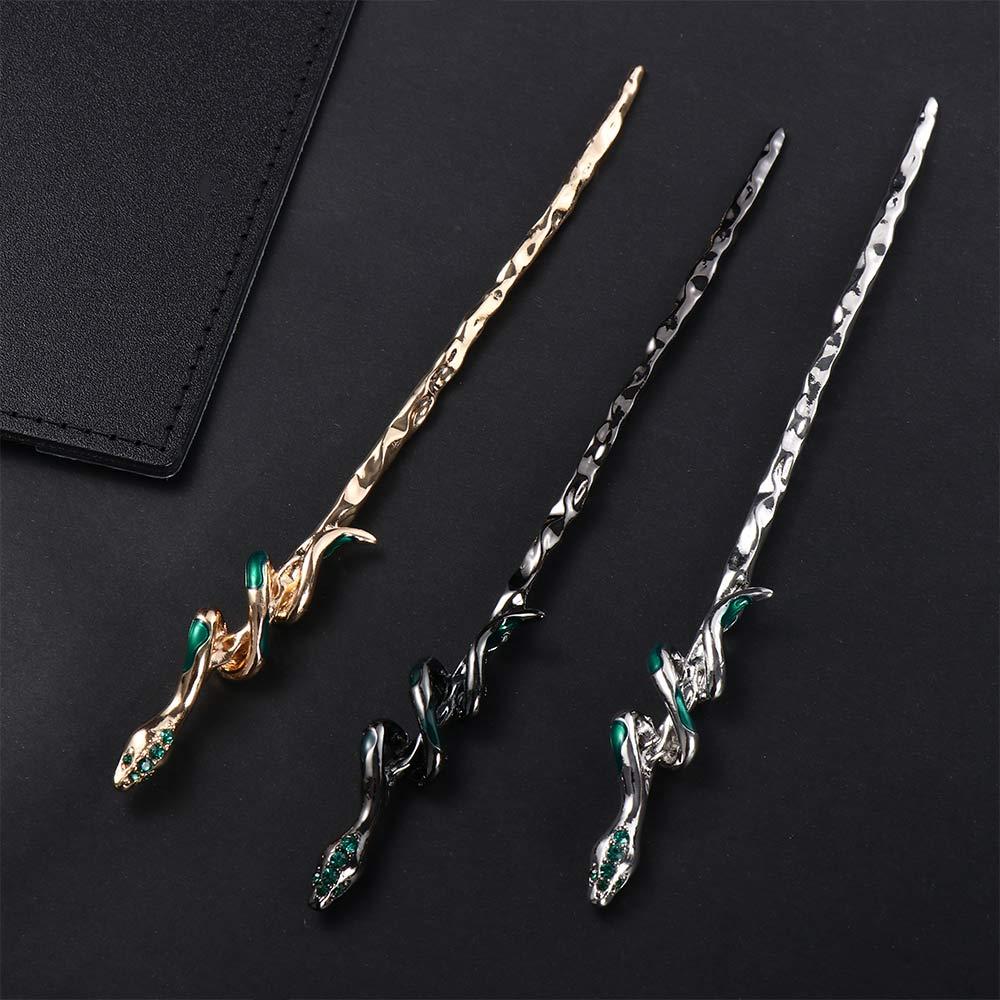Tool Girl Haaraccessoires Groen Zilver Oude Stijl Haarpin Chinese Stijl Hoofddeksel Hanfu Haarspelden Metalen Slang Haarpin