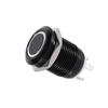 Car 12mm LED Light Momentary Push Button   Toggle Black Case 2A
