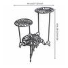 Iron Plant Stand Openwork Design Ornamental Potted Floor-Standing