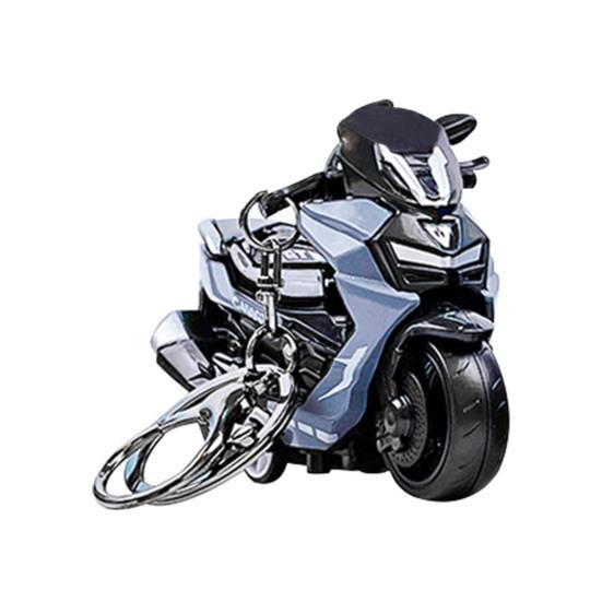 Keychain Pendant Motorbike Charm Zinc Alloy Anti-Detachable Hook Keyring Backpack Accessory Decompression Tool