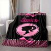 1 Stück Barbie, Rosa Flanell-Kuscheldecke Weich, Warm & Gemütlich für Sofa, Bett, Büro und Reisen Vielseitiges Ganzjahresgeschenk, Weihnachtsgeschenk