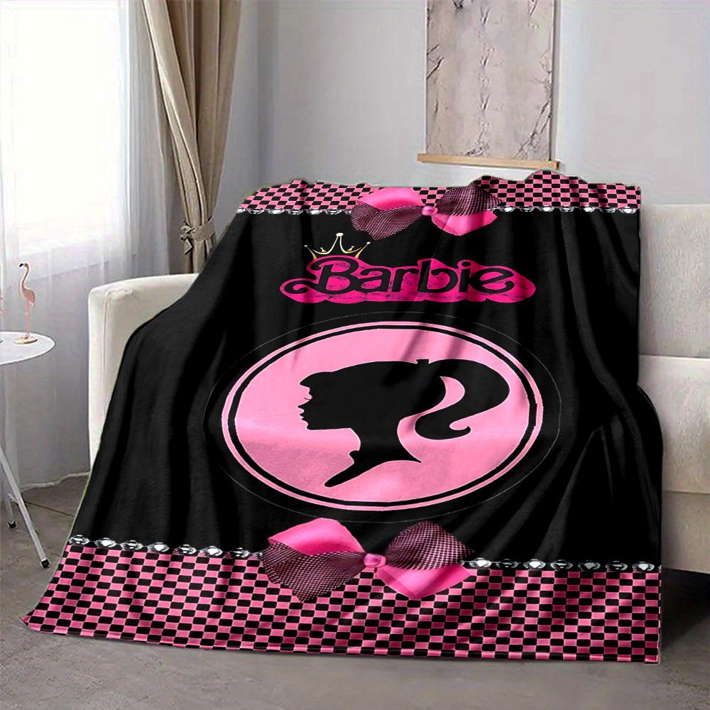 1 Stück Barbie, Rosa Flanell-Kuscheldecke Weich, Warm & Gemütlich für Sofa, Bett, Büro und Reisen Vielseitiges Ganzjahresgeschenk, Weihnachtsgeschenk