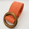 Retro PP Grass Woven Women's Waistband with Elastic and Elastic Waistband, Fashionable and Minimalist Hundred Matching Dresses