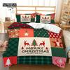 3DMerry Christmas White Bedding Set King Queen Size Microfiber Bedroom Decorative 3D Print Duvet Cover With Pillowcases
