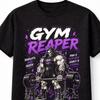 Gym Reaper Deadlift Skull Bodybuilding Gothic Fitness Unisex TShirt