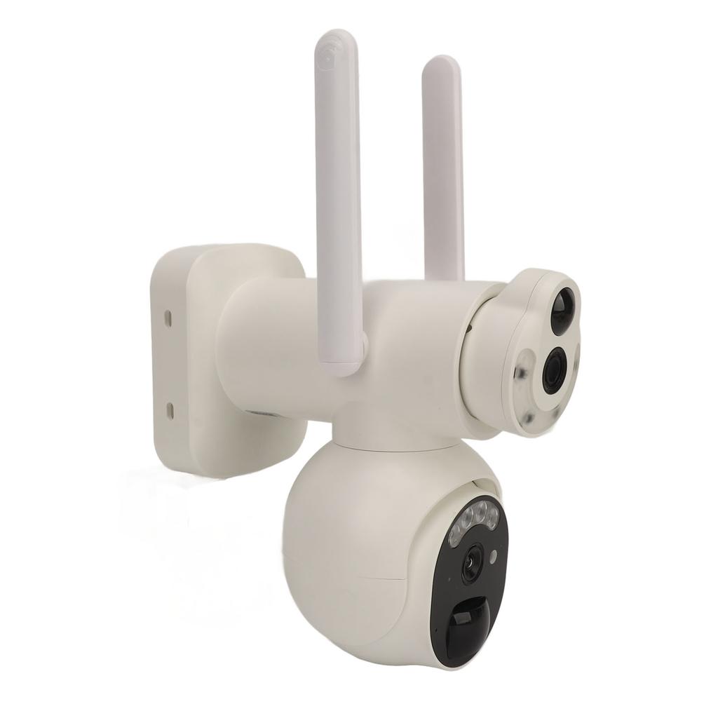 Solar Panel Camera 6MP Dual Lens WiFi Connection Waterproof HD Night Vision Wireless Security