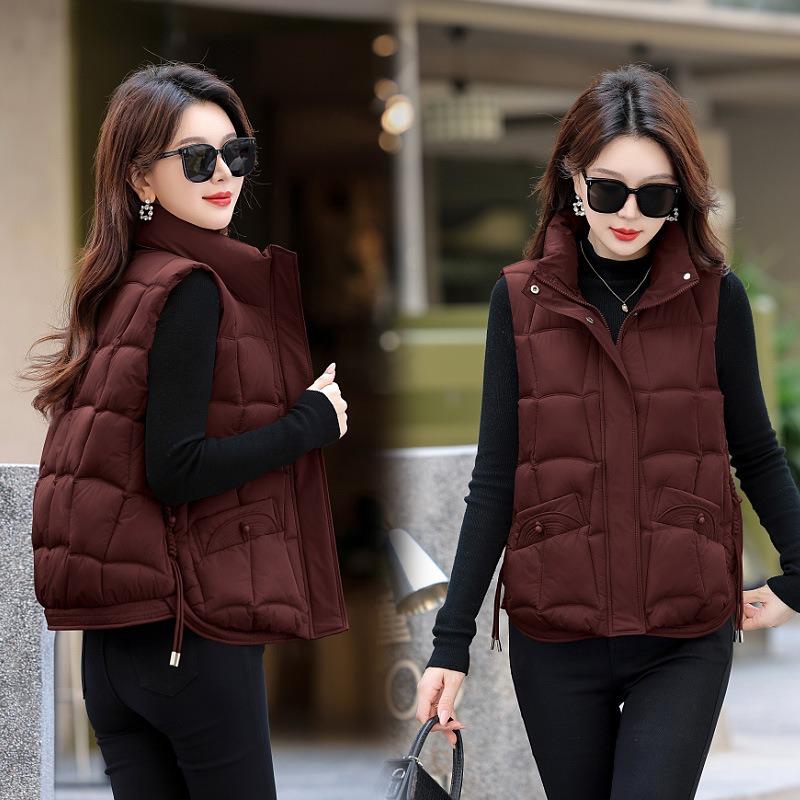 Short down cotton vest women's autumn and winter new cotton vest cotton vest cotton vest outer wear cotton vest batch