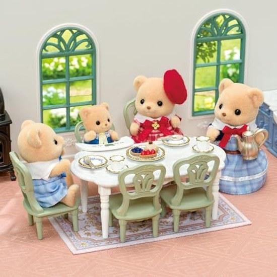 Sylvanian Families Furniture Sparkling Waterside Red Roof House Elegant Dining Room SE-215 ST Mark Certification Age 3 Up Toy Dollhouse EPOCH