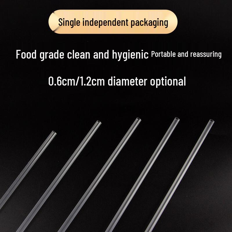 Yipan Disposable Transparent PP Drinking Straws