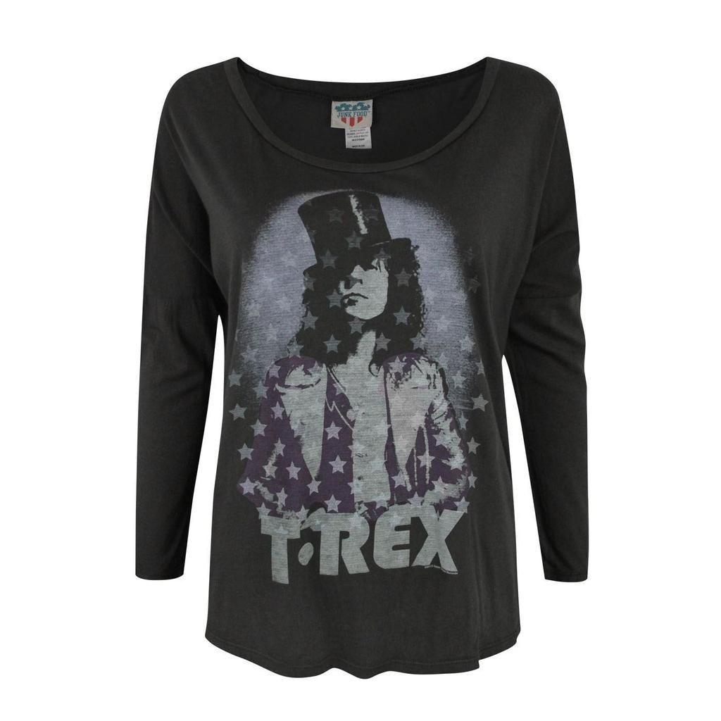 Junk Food Womens / Ladies T-Rex Long-Sleeved Top