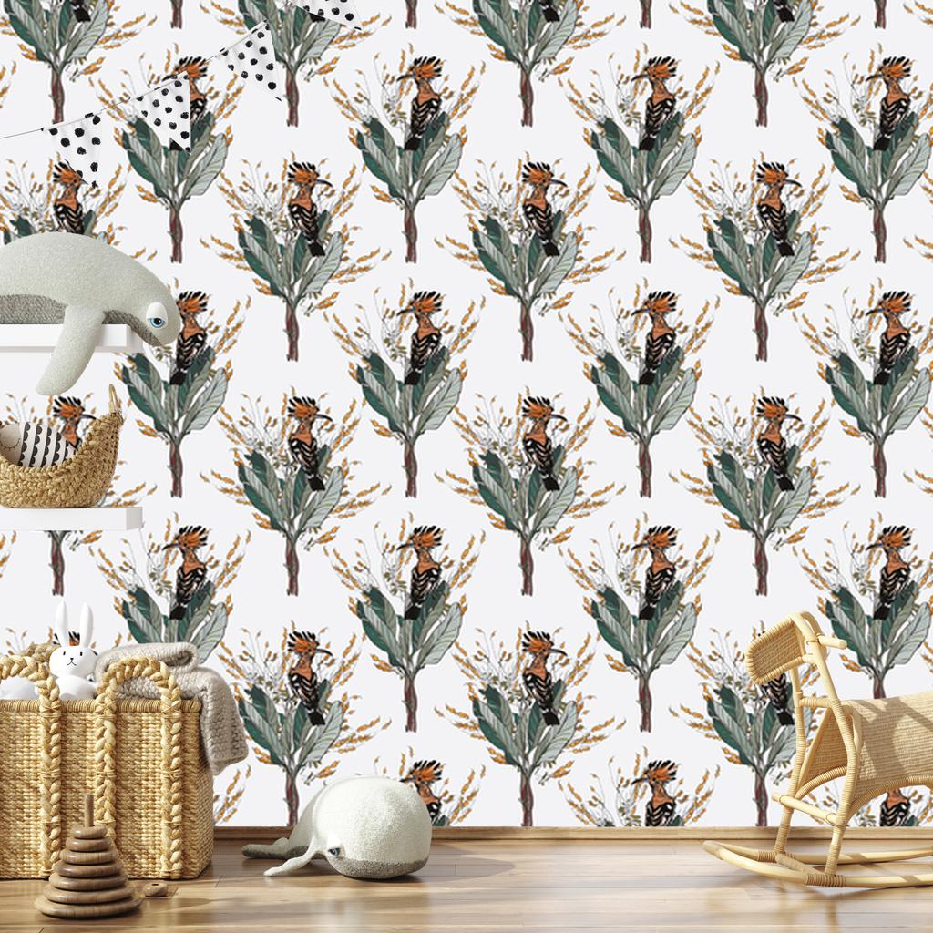 Painted Dudki Wallpaper for Living Room and Bedroom 50x1000