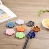 Cherry Blossom Ceramic Chopstick Rest Creative Flower Tableware Holder Ideal Gift for Housewarming Cooking Lovers