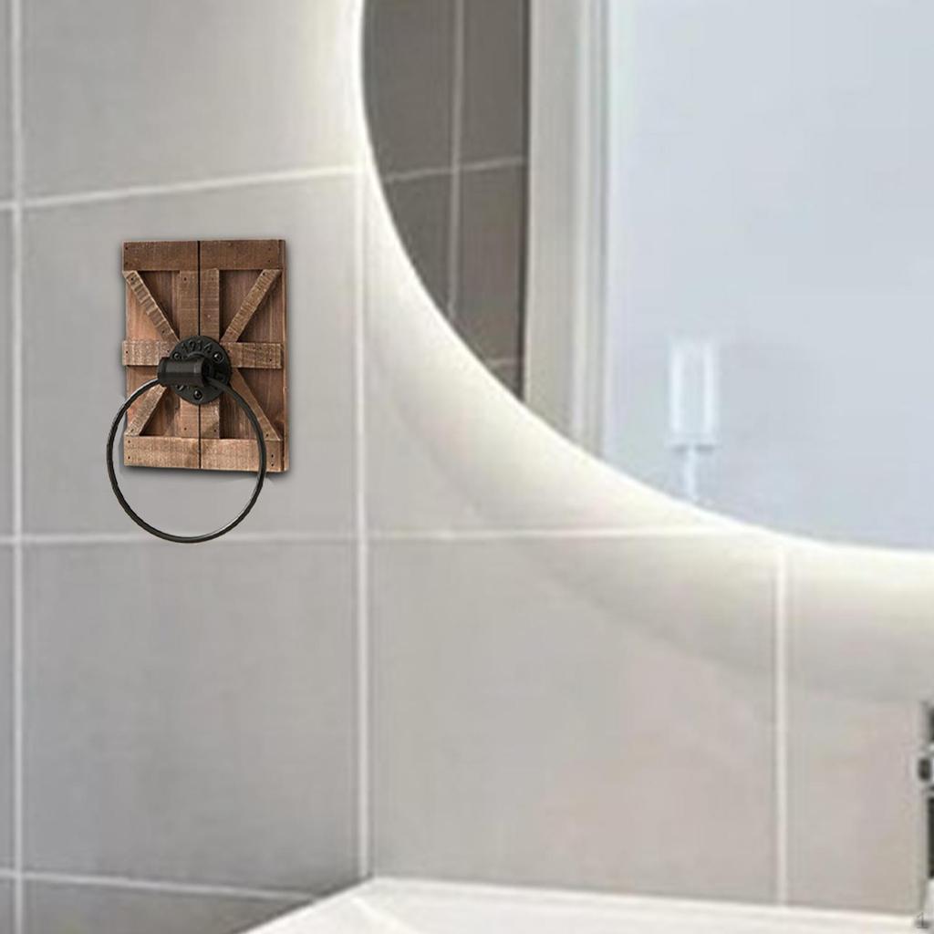 Towel Wall Mount Decorative Retro Accessories Bar Easy Installation for Kitchen Entrance