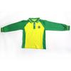 Panyu Primary School Students' Green Spring and Autumn Uniform Set - Long Sleeve Shirt and Pants