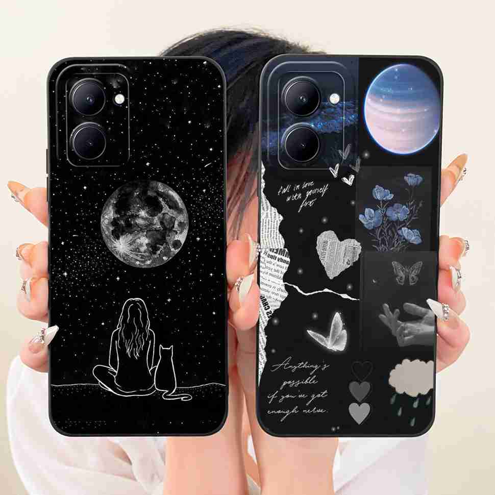 For Realme C33 4G RMX3624 Case Silicone Soft Shockproof Cartoon Pattern Phone Casing For Realme C 33 C33 RealmeC33 Back Cover