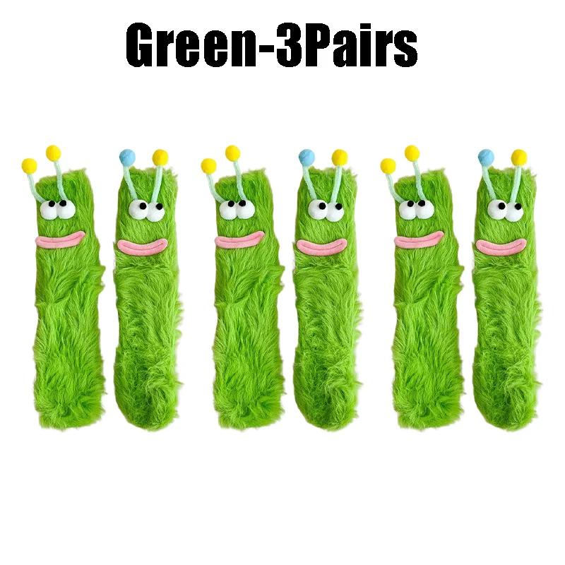Cute Funny Socks For Women Mid Crew Socks Winter Home Sleep Socks Cartoon Plush Cozy House Floor Socks For Couples Warm Gifts