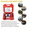 Gasoline Engine Compression Tester Dual Gauge Leakage Detector Kit with Red Case Car Cylinder Leak Down Tester TU-21