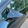 For SEAT LEON MK3 5F 2013- IBIZA MK5 2017- Rearview Side Mirror Cover Wing Cap Exterior Door Rear View Case Trim Sticker