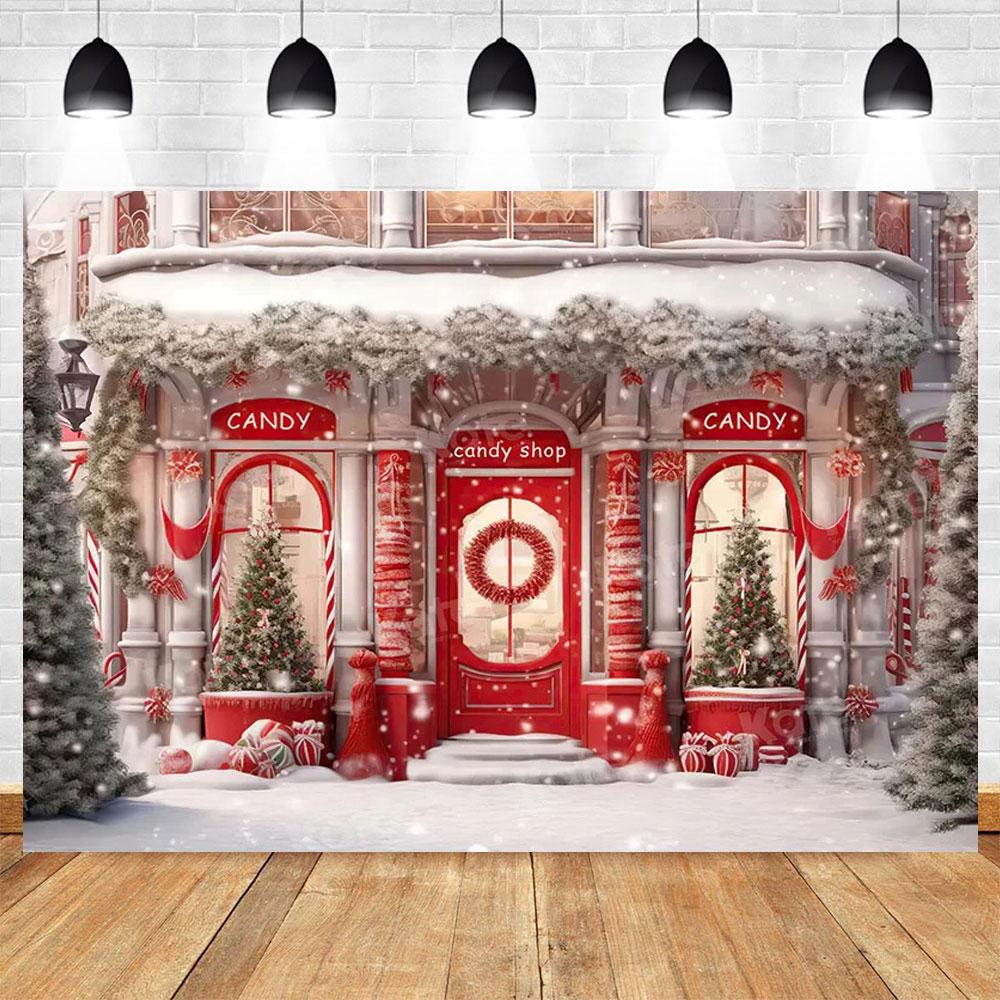 Christmas Photography Background Custom Christmas Tree Fireplace Poster Family Portrait Children Carnival Party Banner Decor
