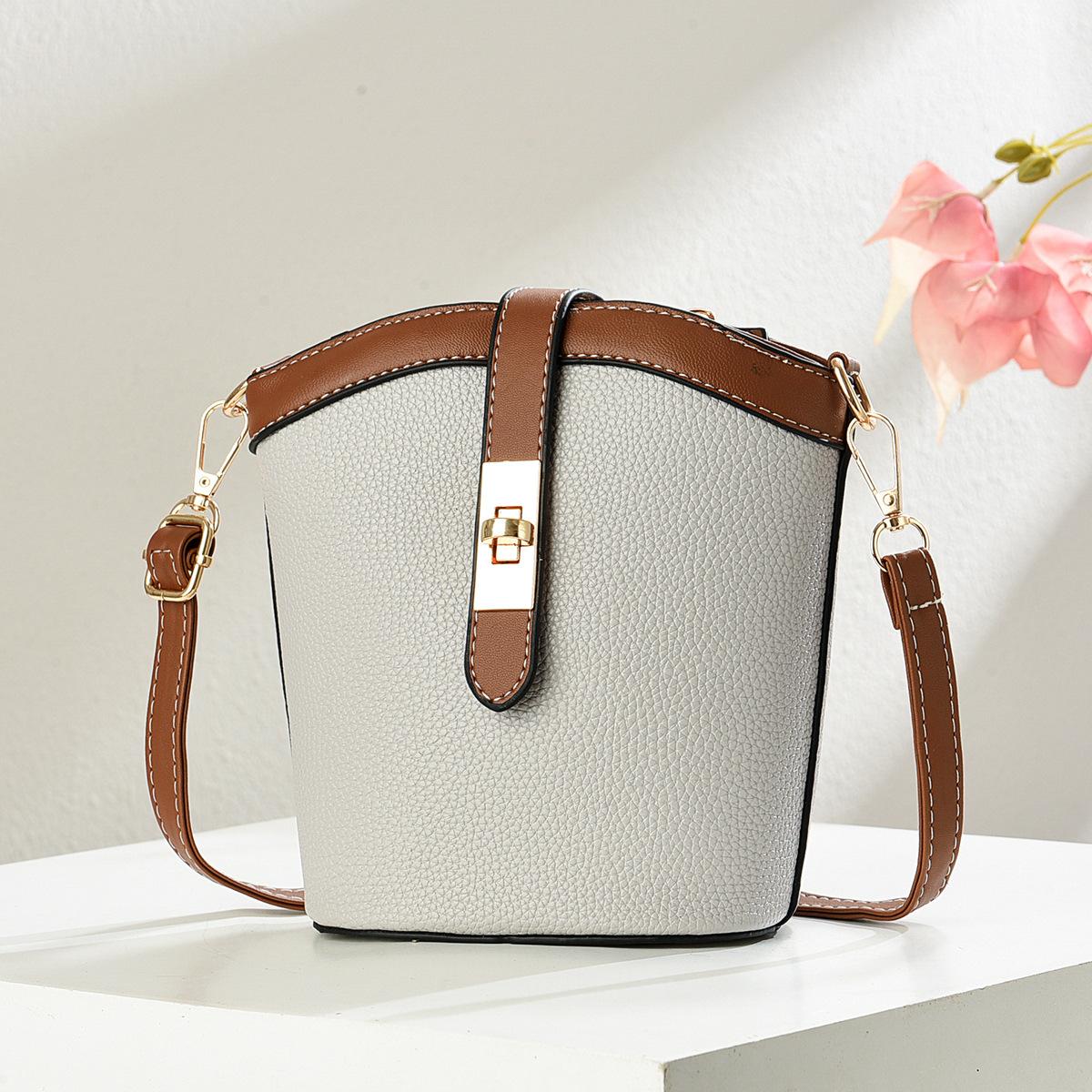 

Большая Вместимость Легкий Роскошный Высокое Качество Мягкий Прочный Модный Изысканный Легкий Городской На Открытом Воздухе Кроссбоди На Плечо Сумка-Ведро серый