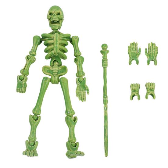 3D Printed Skeleton Action Figure Multi-Jointed Movable Articulated Skeleton Toy Collectible Desktop Decoration for Kids Artists Collectors