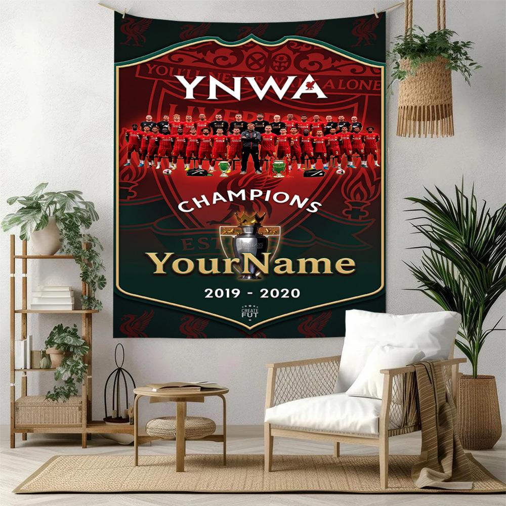 Liverpool Custom Your Name Wall Decor Tapestry Art For Pet Memorial Birthdaywedding Party Backdrop Family Gift