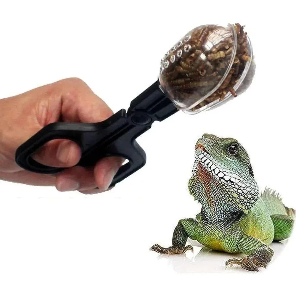 Reptile Terrarium Lizards Plastic Tongs Tweezers Children School Plant Insect Biology Study Tool Pet Raising Feeding Tool Clip