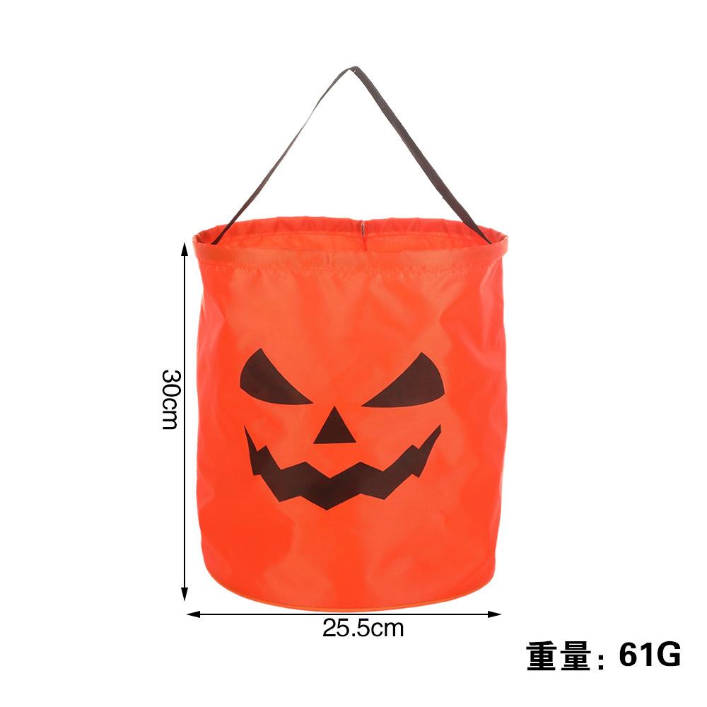Halloween Pumpkin Tote Bag with Lights Flashing Trick or Treat Candy Bag Party Decoration Glow Pumpkin Bucket