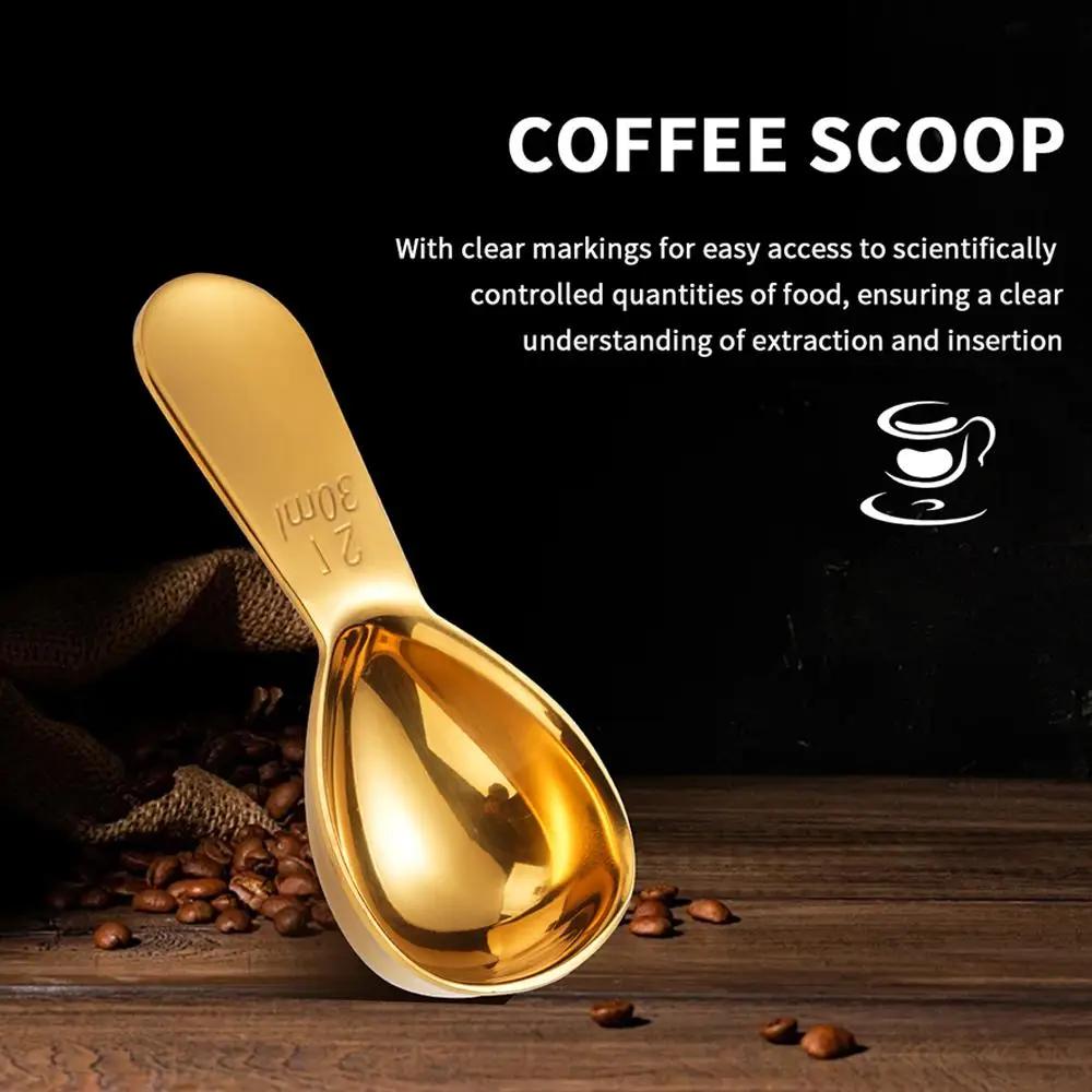 Endurance Stainless Steel Coffee Scoops & Measuring Spoons Coffeeware, Exact Ergonomic Tablespoon - 30ml/Tbsp