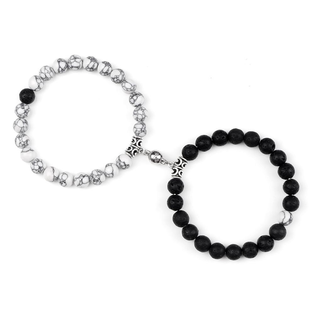 Magnetverschluss Armband Set für Paare und Freunde - Einfaches elastisches Design