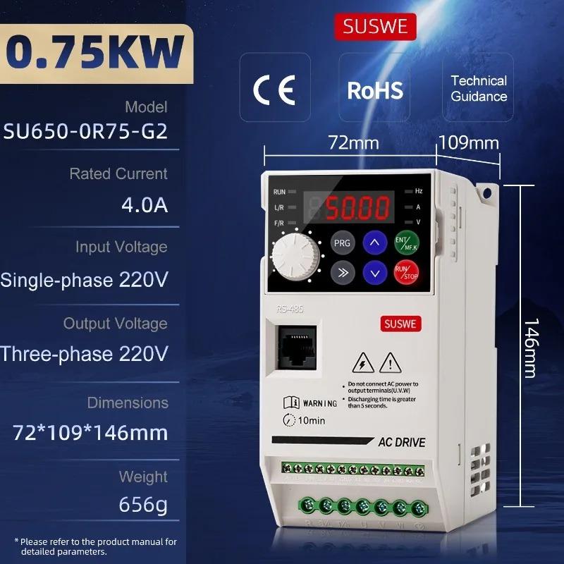 VFD 0.75/1.5 /2.2/4/5.5kw/15kw Input 220V/380V ,Three phase output 220V/380VVector frequency converter,Motor Speed Controller