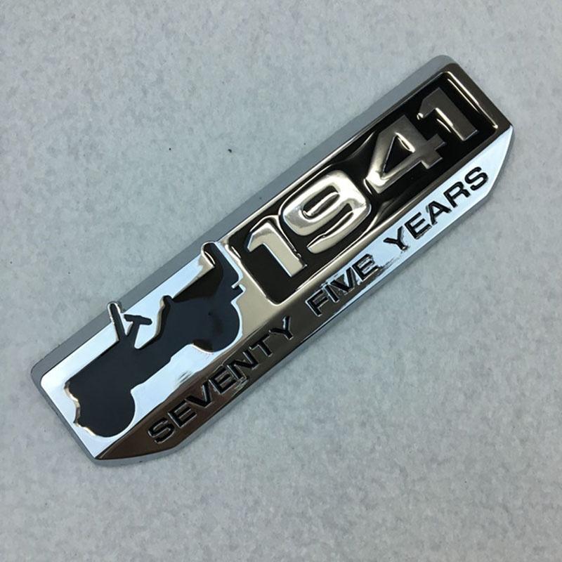 Metalowy Emblemat 1941 Najwyższej Jakości Do Bagażnika, Klapy Bagażnika i Błotnika Jeepa